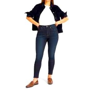 Everlane Curvy High-Rise Skinny Jean Dark Blue